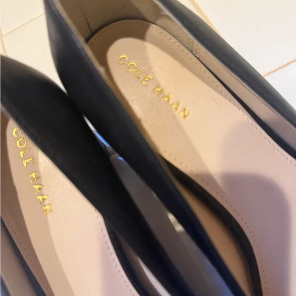 Cole Haan Black Block Heel Pumps - Picture 5 of 6